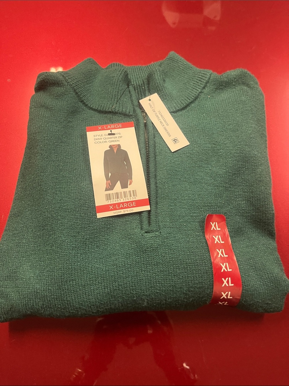 026 - Womes Zip-Up Sweater - Green - Unbranded